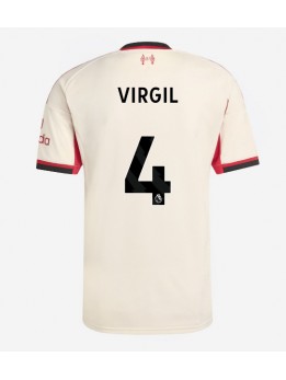 Billige Liverpool Virgil van Dijk #4 Bortedrakt 2025-26 Kortermet